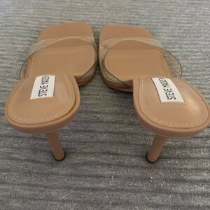 Steve Madden heels with clear strap